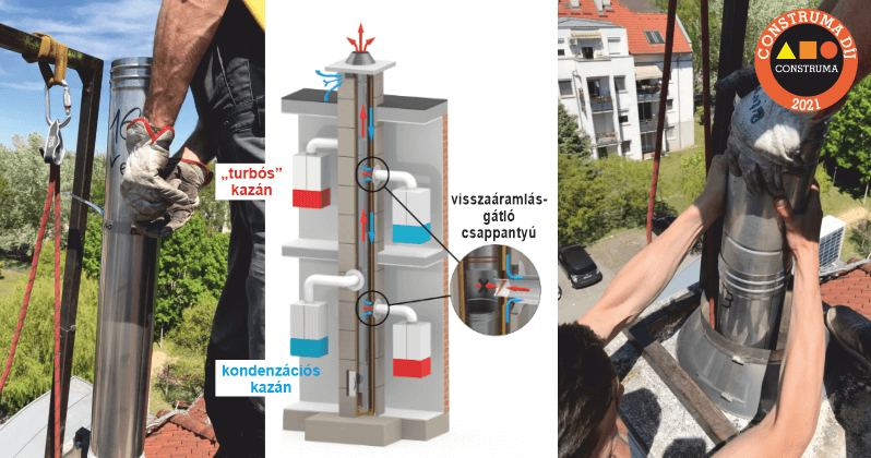 Gyűjtőkémény korszerűsítés akár egy nap alatt